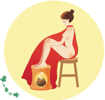 かかと蒸し ( 10分)